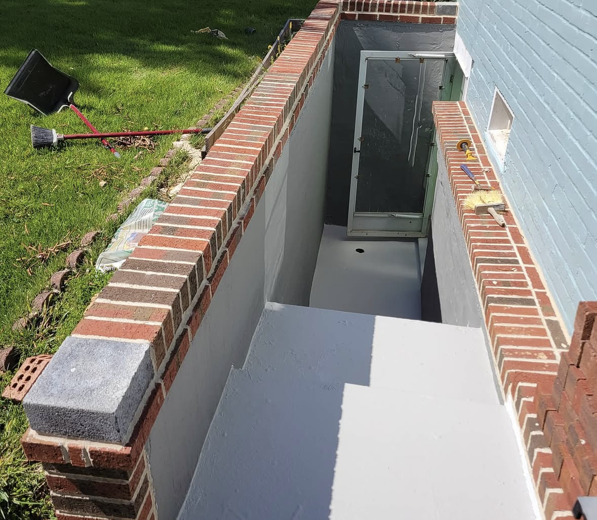 Basement areaway waterproofing