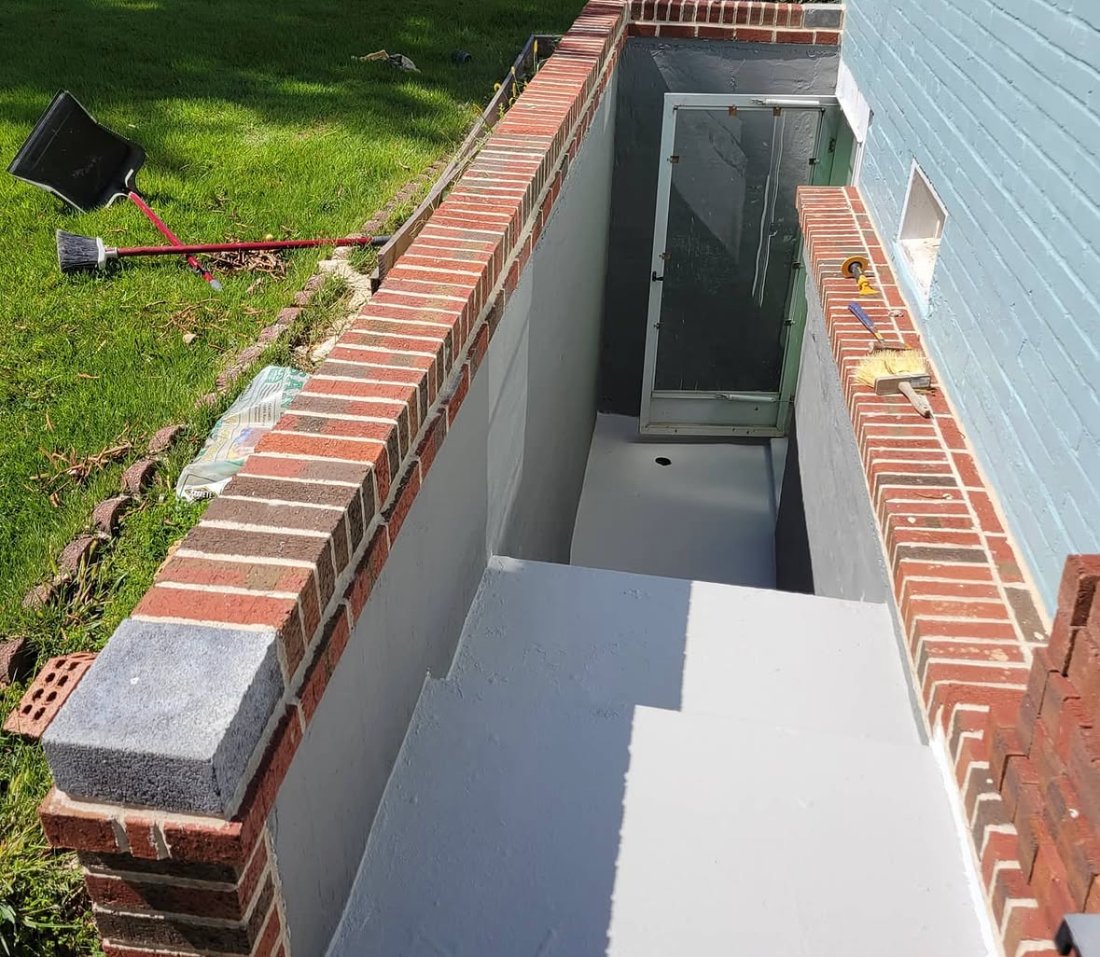 Basement areaway waterproofing