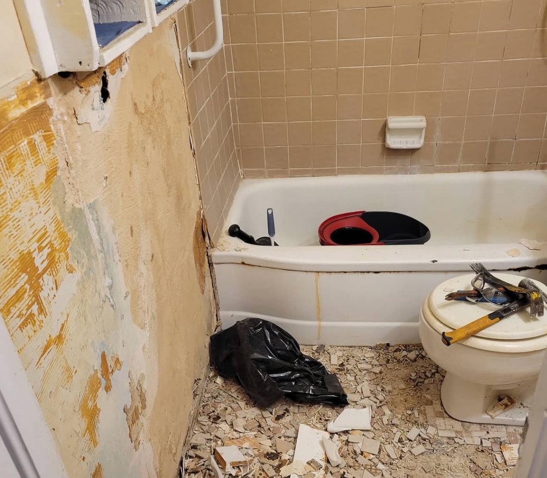 Bathroom before