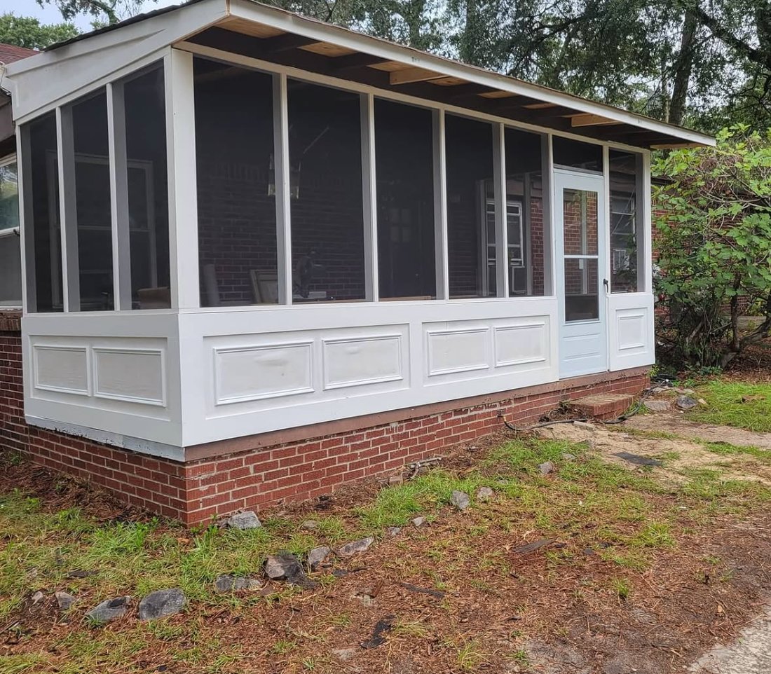 Porch after